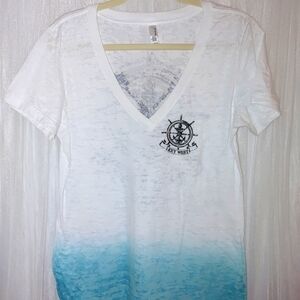 Next Level Key West Short Sleeve V-Neck Women's Tee Size XXL